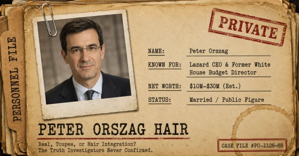 peter orszag hair